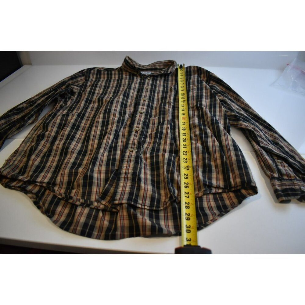 Carhartt XL Plaid Button Down Shirt Flannel Mens 100% Cotton Pocket Long Sleeve - Picture 3 of 7
